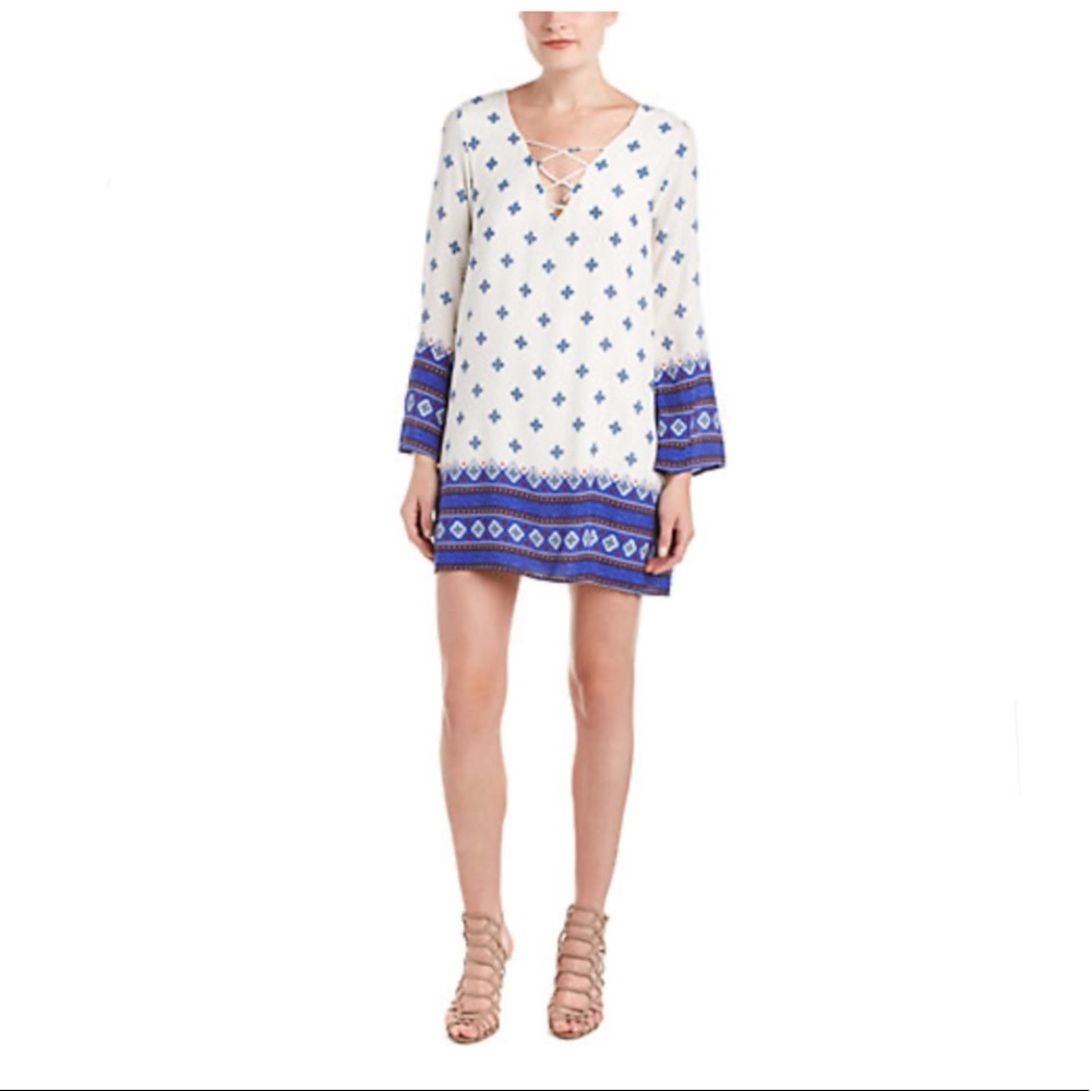 Dee Ella Tribal Printed Shift Dress